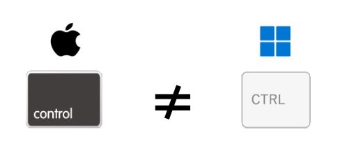 「control」≠「CTRL」